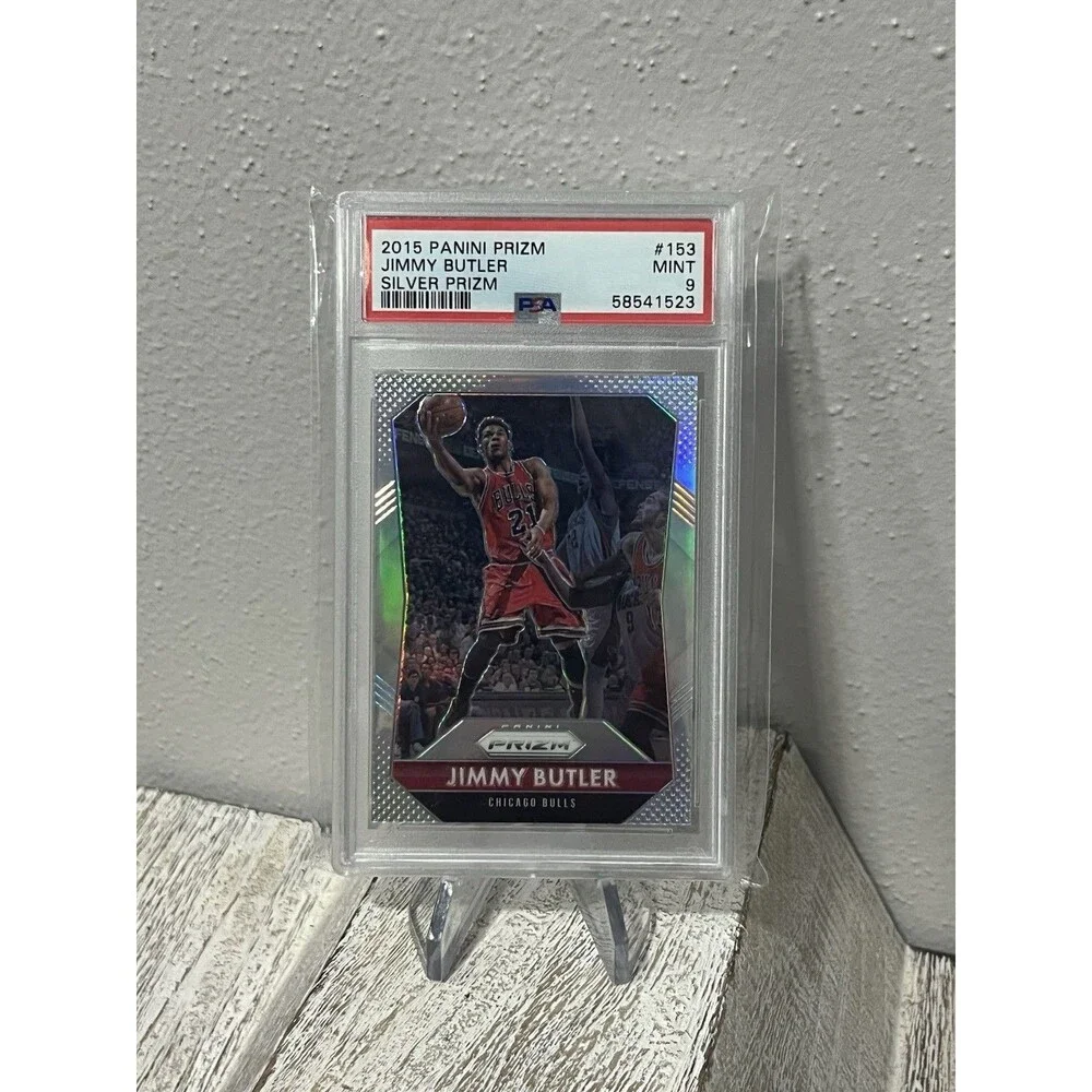 2015 Panini Prizm Jimmy Butler #153 Silver Prizm Parallel PSA 9 MINT Bulls